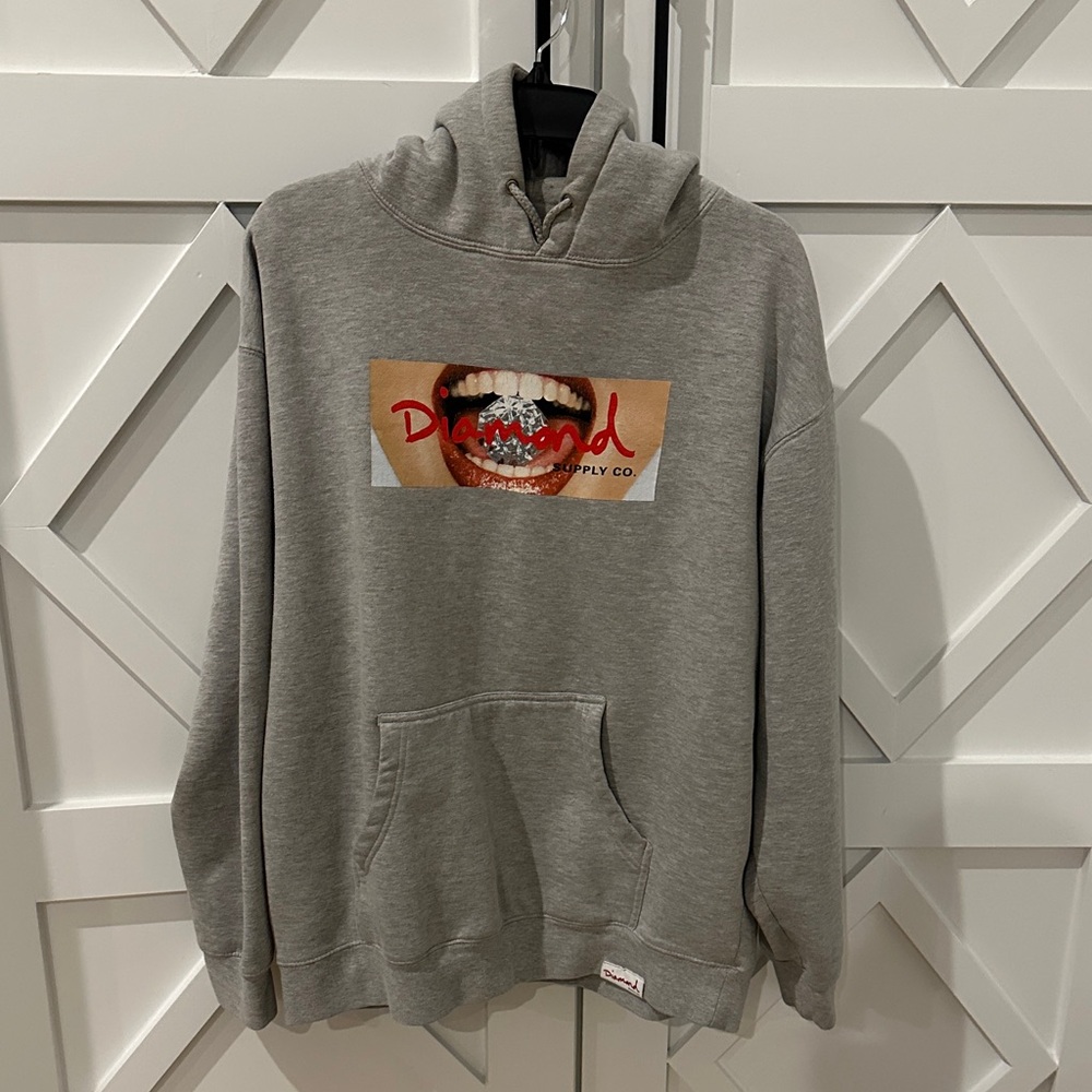 Diamond Supply Co. Gray Graphic Hoodie